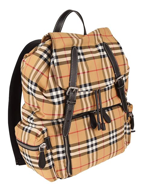 burberry cotton canvas backpack|Burberry vintage check backpack.